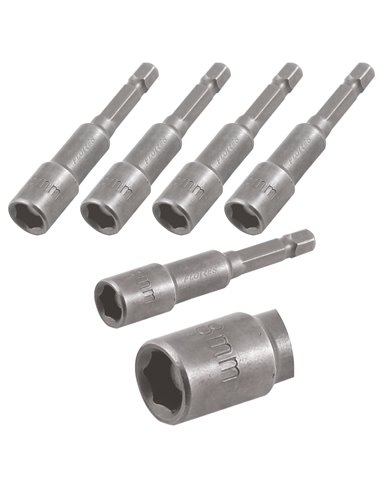 Adaptor cap bit magnetic (8MMx65MM-5buc./set)