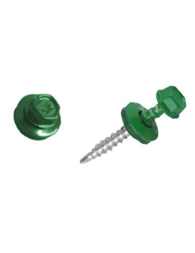 Holsurub autoforant cap hexagonal verde (4.8MMx38MM)