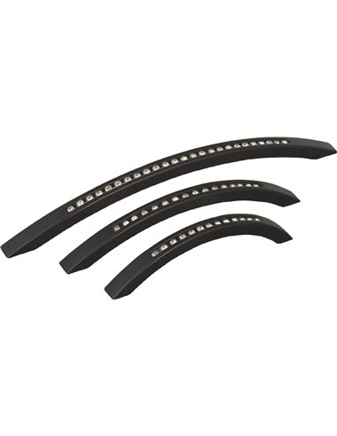 Maner negru din plastic cu model (X3-81-224MM)