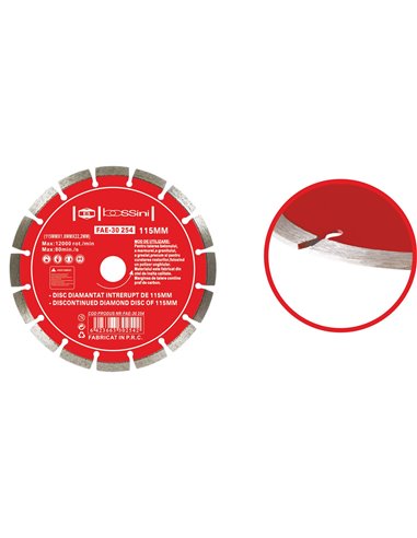 Disc diamantat intrerupt (125MM)