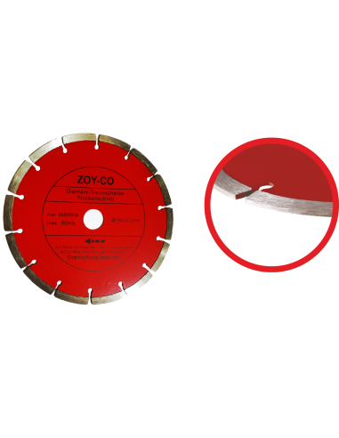 Disc diamantat intrerupt ZAY-CO (115MM)